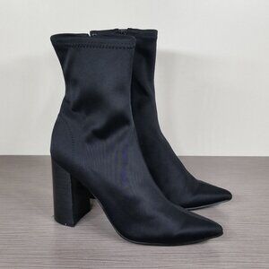 Jeffrey Campbell Siren Bootie, Black Neoprene, Womens Size 5 M